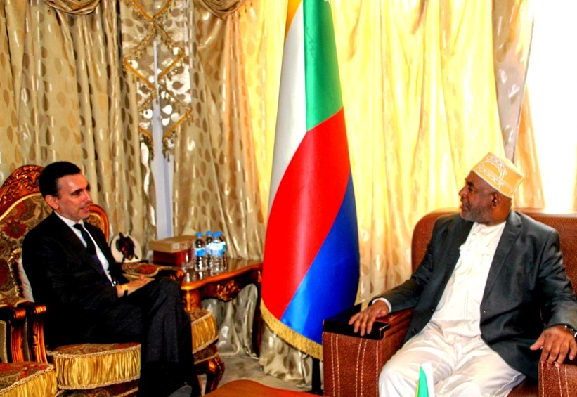 L'Amabassadeur de l'Union Européenne reçu par le Président Azali Assoumani